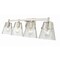 Z-Lite Analia Vanity, 4-Light, 36 In.W x 7.5 In.L x 9.25 In.H, Brushed Nickel/Clear Ribbed 1101-4V-BN - alternate 8